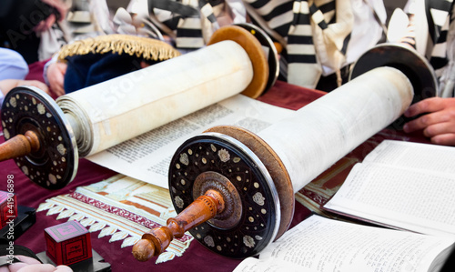 Photo: Torah- ancient scrolls in Jerusalem Torah- ancient scrolls in Jerusalem