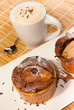 Schoko Birnen Muffin Kaffee