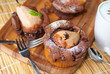 Schoko Birnen Muffin Kaffee