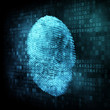 Fingerprint on digital screen