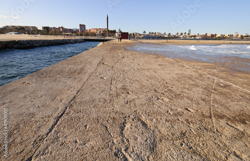 Photo: Barcelona coastline. Spain. Barcelona coastline. Spain.