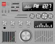 Illustration: User Interface Radio silver User Interface Radio silver
