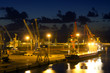 Night view of the quay port