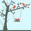 Vector Bird Card