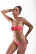 Beautiful Young Woman Wearing A Pink Bikini
