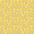 Seamless pattern with orchid