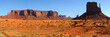 Monument Valley Panorama with the West Mitten at right