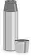 thermo bottle on white background