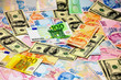 mixed currencies, tl, dollar, euro,