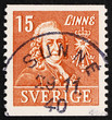 Postage stamp Sweden 1939 Carl von Linne, Linnaeus, Botanist