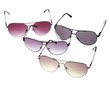 set of sunglasses isolated on white