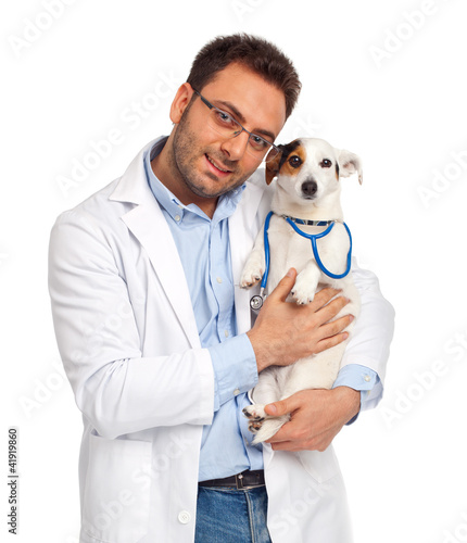 Foto: Veterinario & Jack Russell Veterinario & Jack Russell