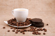 white cup with a saucer coffee is spilled bob white cup with a saucer coffee is spilled bob