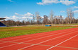 field and racecourses on a stadium field and racecourses on a stadium