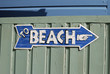 To Beach sign at Ferring. West Sussex. England