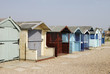 Beach huts at Ferring. West Sussex. England