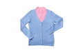 Blue and pink woman knitted blouses set Blue and pink woman knitted blouses set