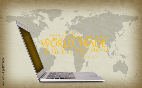 Illustration: concept of international trade concept of international trade