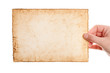 Handmade paper in woman hand
