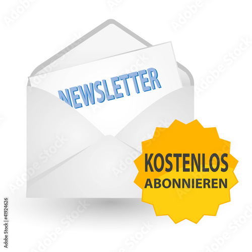 Vektor: Newsletter kostenlos abonnieren Newsletter kostenlos abonnieren