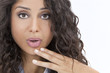 Beautiful Surprised Hispanic Woman or Girl