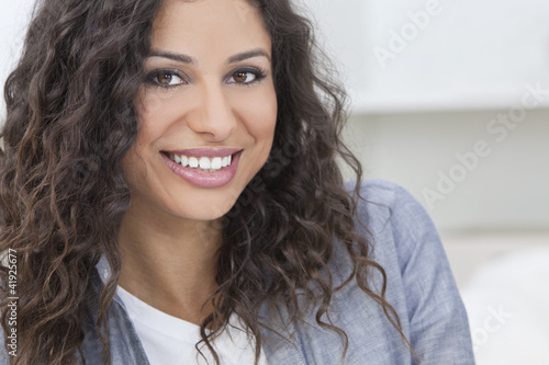 Photo: Beautiful Happy Hispanic Woman Smiling Beautiful Happy Hispanic Woman Smiling