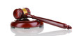 Foto: Judge's gavel isolated on white Judge's gavel isolated on white