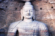 Giant buddha at Yungang Grottoes in Shannxi China