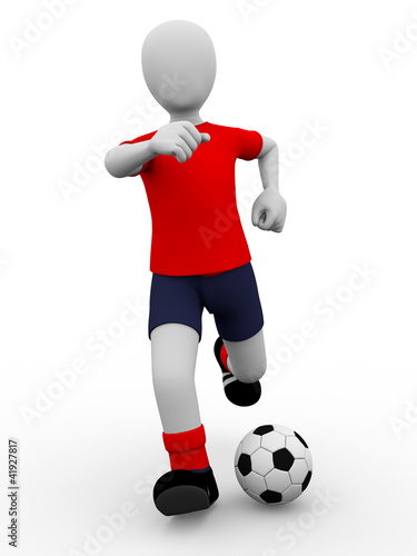 Illustration: Soccer kick Soccer kick