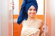 Girl after shower