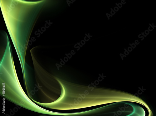 Illustrazione: Green fractal background Green fractal background