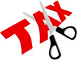 Scissors cut unfair too high Taxes