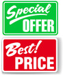 Special Offer Best Price store signs Special Offer Best Price store signs