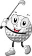 Golf Ball Mascot