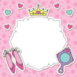 Vector: princess frame princess frame