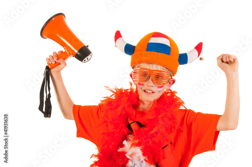 Foto: Dutch soccer supporter Dutch soccer supporter