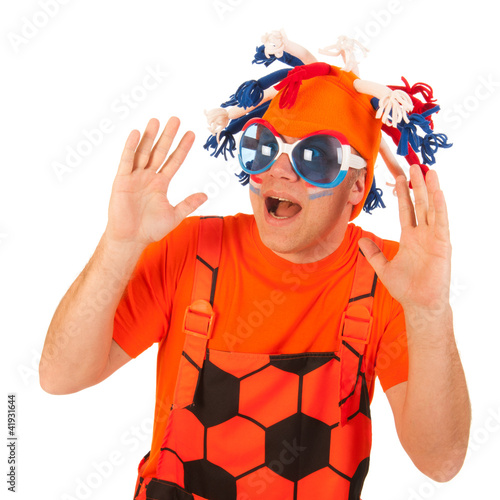 Photo: Dutch soccer supporter Dutch soccer supporter