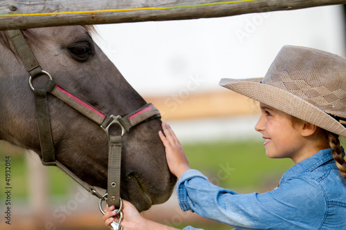 Photo: Horse whispers - Horse and lovely girl - best friends Horse whispers - Horse and lovely girl - best friends