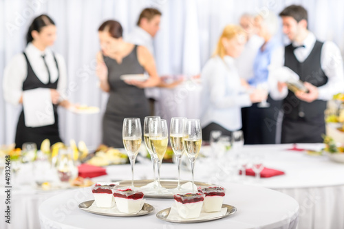 Photo: Desserts and Champagne for meeting participants Desserts and Champagne for meeting participants