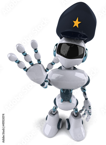 Illustration: Robot police Robot police