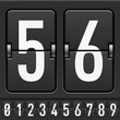 Mechanical Scoreboard Numbers