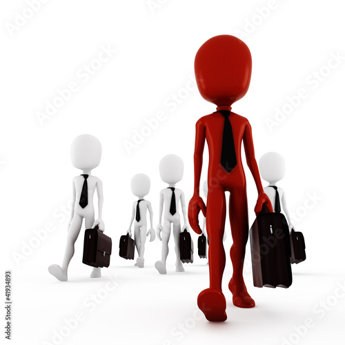 Illustration: 3d man business concept 3d man business concept