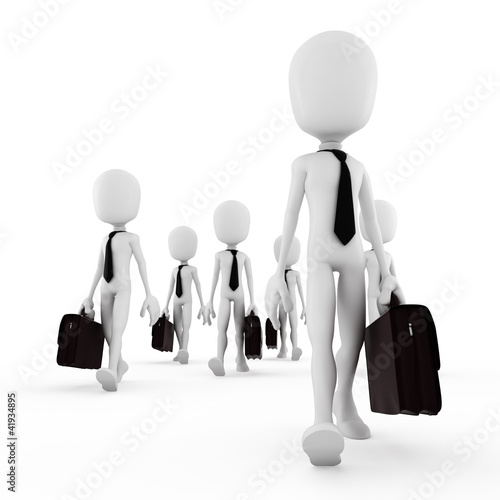 Illustration: 3d man business concept 3d man business concept