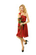 Valentine girl with rose Valentine girl with rose