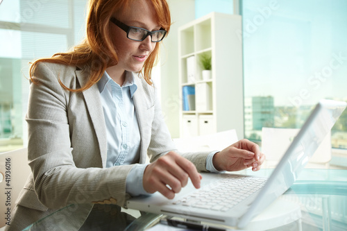 Photo: Typing in office Typing in office
