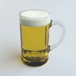 digital render of beer in a glass mug