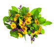 basket of roses, tulips and limonium basket of roses, tulips and limonium