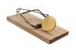 Mouse trap with euro cent coin Mouse trap with euro cent coin