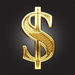 Vector golden figure