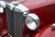 Foto: Close up detail of a classic vintage car Close up detail of a classic vintage car